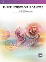 Three Norwegian Dances Orchestra sheet music cover
